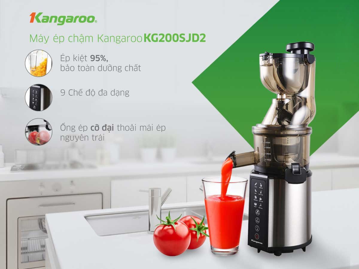 máy ép chậm kangaroo kg200sjd2