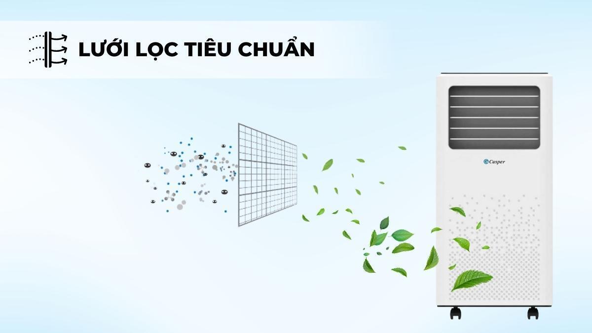 máy lạnh di động casper pc-09tl33 (1.0 hp)