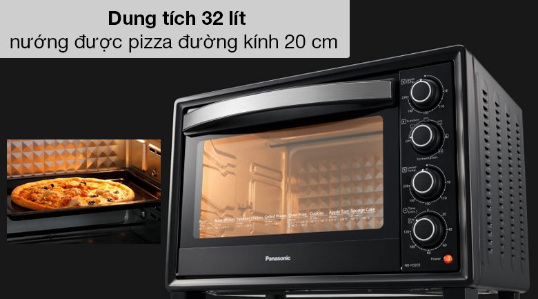 lò nướng panasonic nb-h3203kra 32 lít