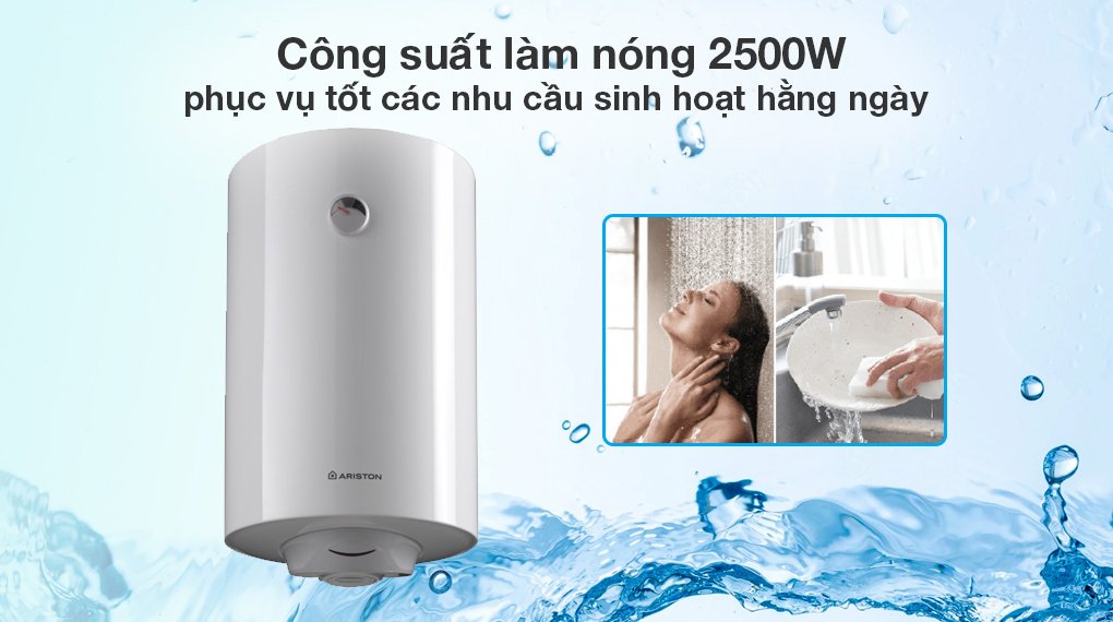 máy nước nóng gián tiếp ariston pro r 80 v 2.5 fe (2500w)