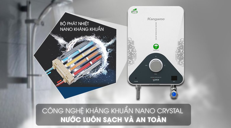 máy nước nóng hồng ngoại kangaroo kg588w 4000w