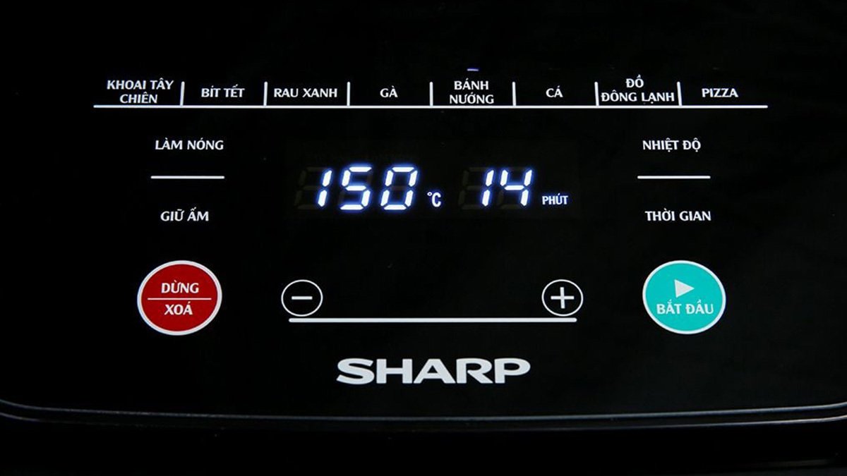 nồi chiên không dầu sharp kf-af50ev-st