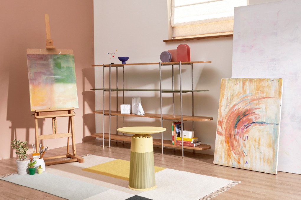 máy lọc không khí lg puricare aero furniture as20gpyu0 màu vàng 41w