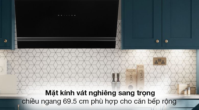 máy hút mùi kính vát kangaroo kg1361
