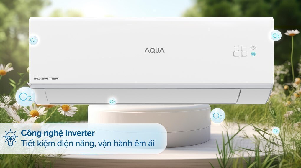 máy lạnh aqua inverter 1 hp aqa-ruv10rb2
