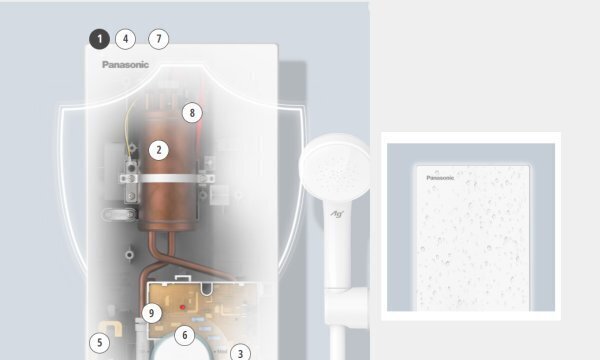 máy nước nóng trực tiếp panasonic dh-3vs1vw