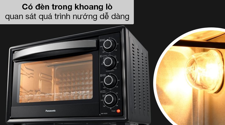 lò nướng panasonic nb-h3203kra 32 lít