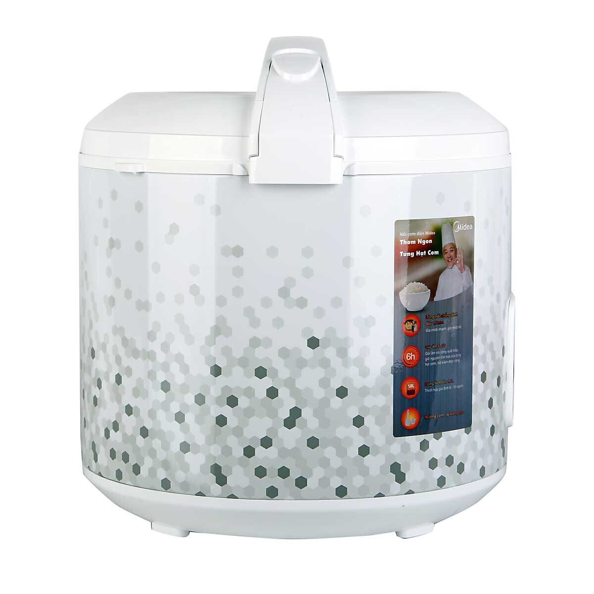 nồi cơm điện nắp gài midea 1.8 lít mr-cm1821