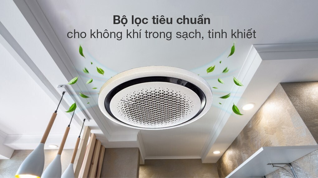 máy lạnh âm trần cassette 360 độ samsung inverter 4 hp ac120tn4pkc/ea