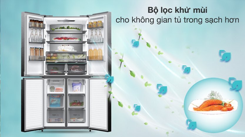 Tủ lạnh Casper RM-430PB tích hợp công nghệ kháng khuẩn và khử mùi tiên tiến.