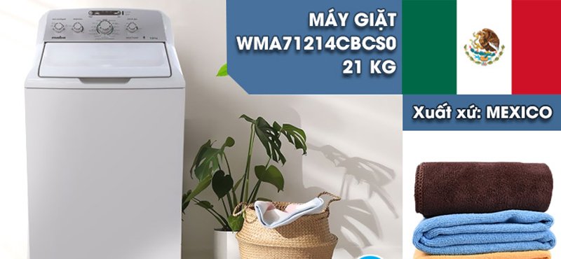 máy giặt mabe wma71214cbcs0 21kg