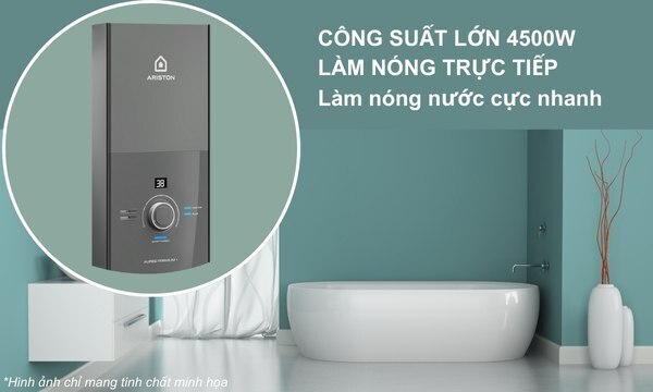 máy nước nóng ariston aures premium+ 4.5