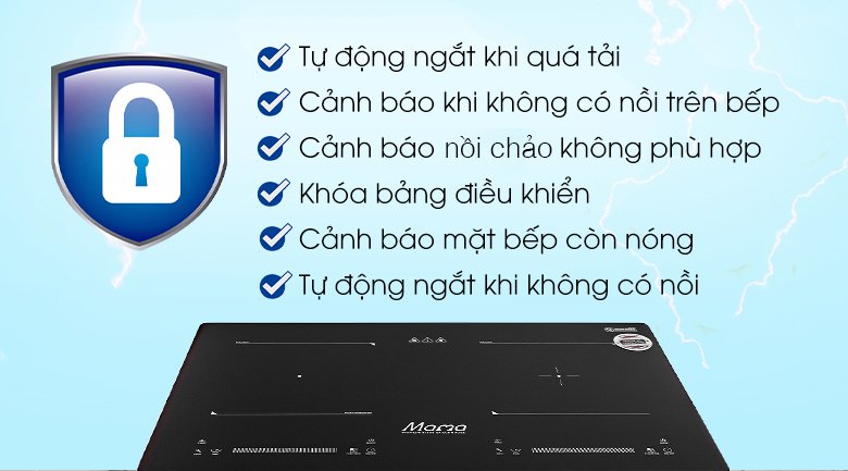 bếp từ đôi lắp âm sunhouse mama mmb9201dih