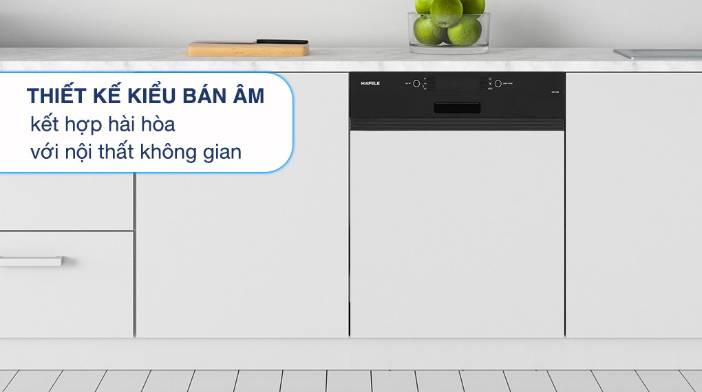 máy rửa chén bán âm hafele hdw-hi60b