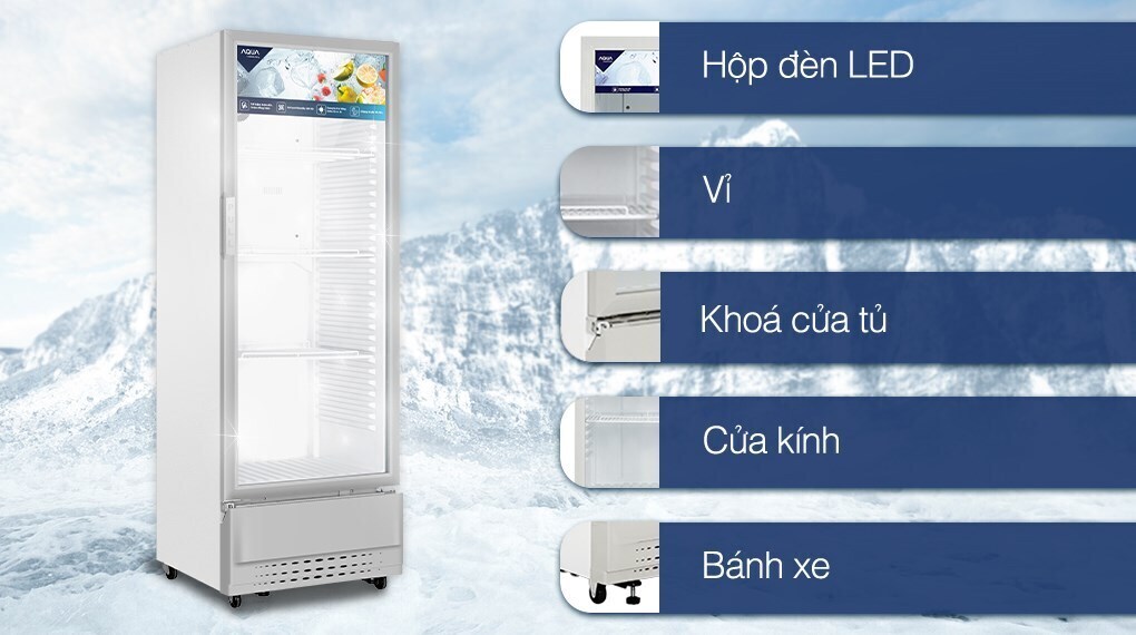 tủ mát aqua 280 lít aqs-af400n