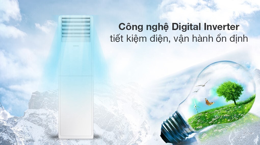 máy lạnh tủ đứng samsung inverter 4 hp ac036bnpdkc/tc