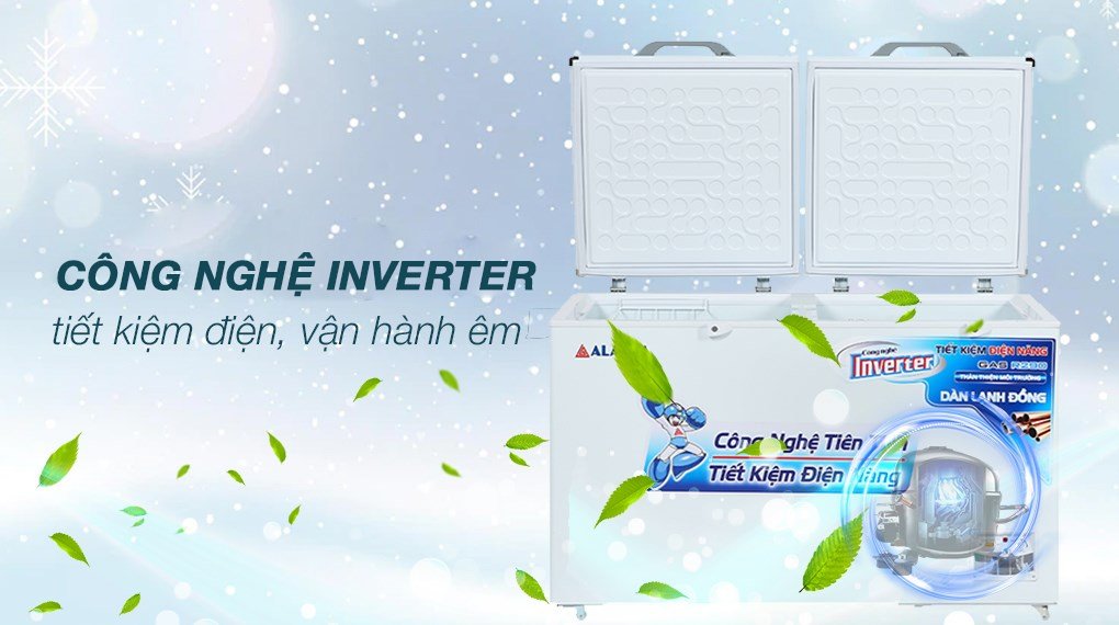 tủ đông 2 cánh alaska inverter hb-550ci 408 lít