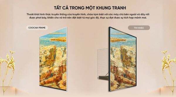 google tivi khung tranh coocaa 55ln7000g qled 55inch
