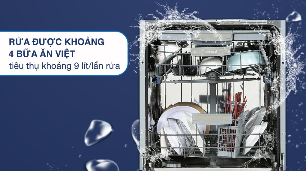 máy rửa chén bán âm hafele hdw-hi60b