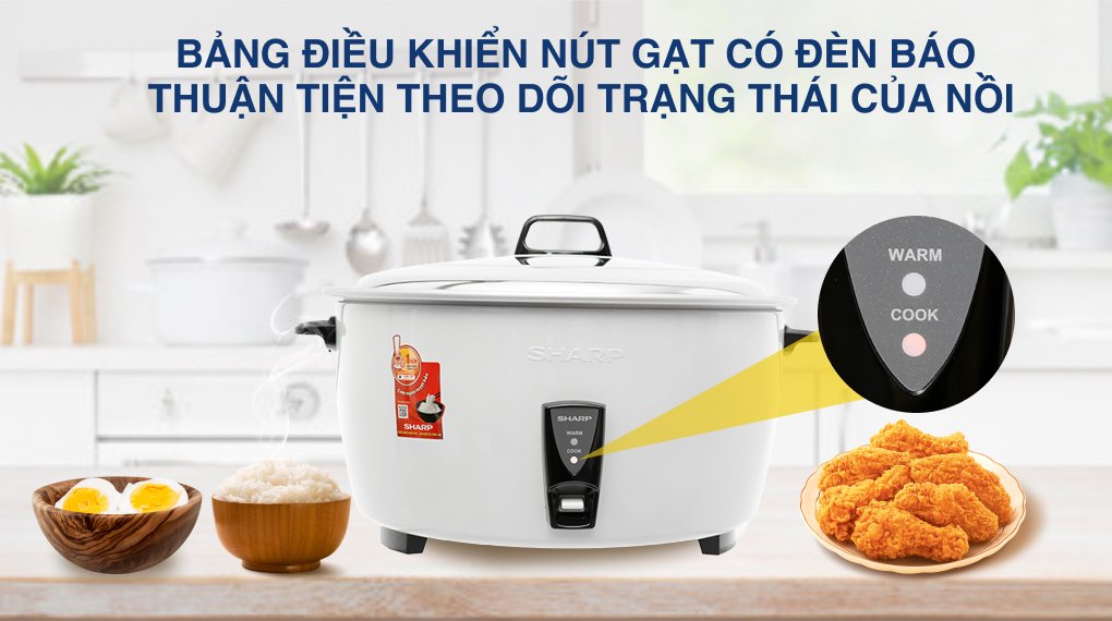nồi cơm nắp rời sharp 10 lít ksh-d1010v