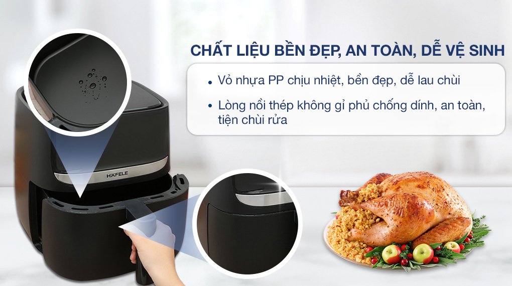 nồi chiên không dầu hafele hs-af502b