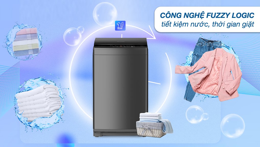 máy giặt sharp 10 kg es-w10sv-gy