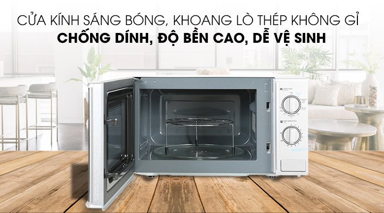 lò vi sóng có nướng sharp r-g228vn-sl 20 lít