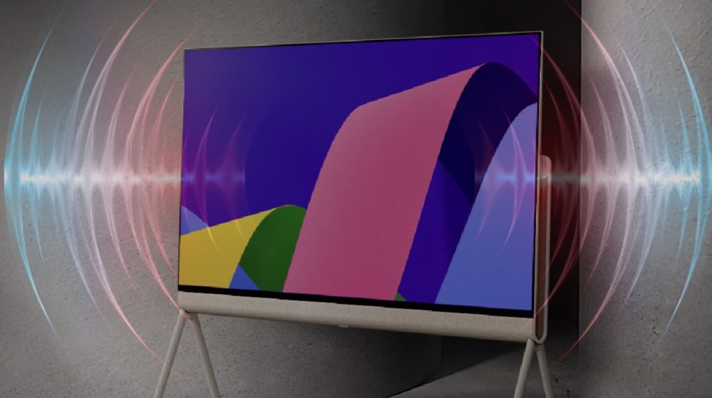 smart tivi oled evo posé lg 4k 55 inch 55lx1tpsa