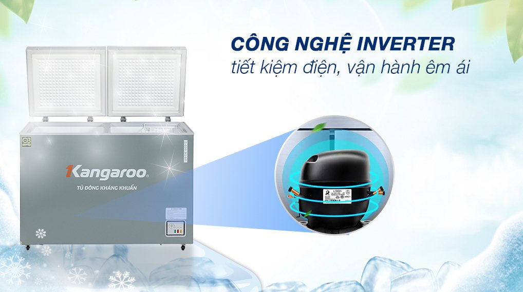 tủ đông kangaroo inverter 430 lít kgfz490ig1