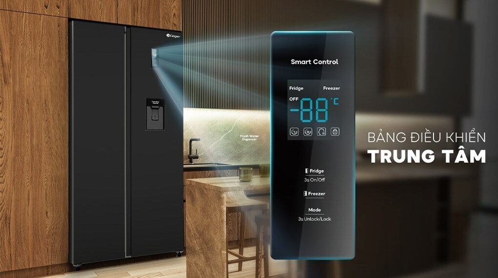 tủ lạnh casper inverter 458 lít rs-460pbw