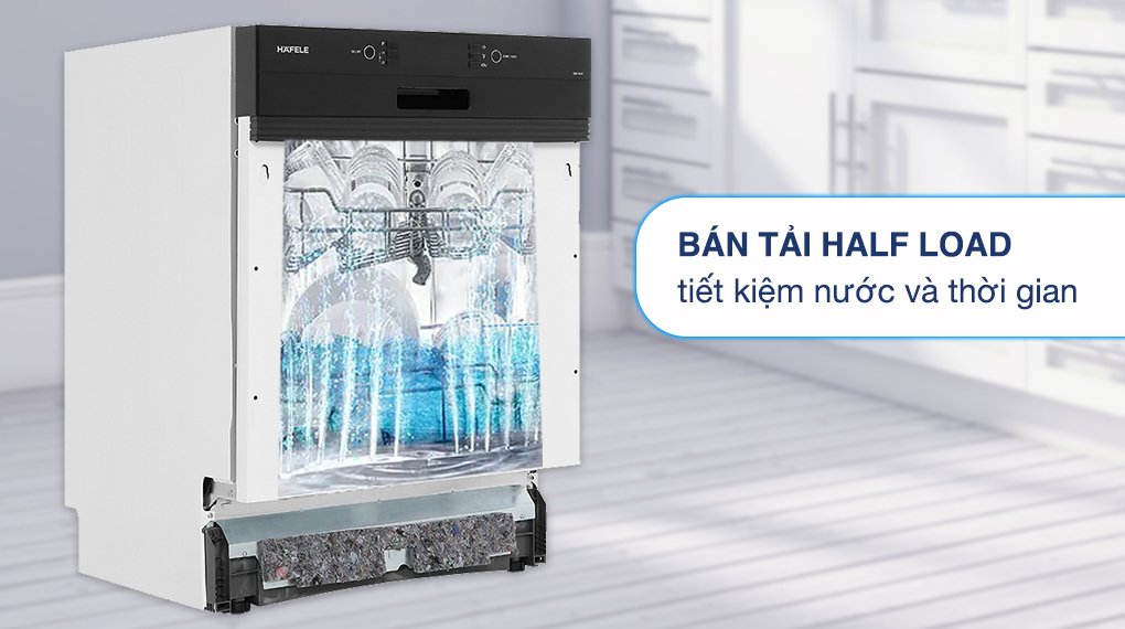 máy rửa chén bán âm hafele hdw-hi60b
