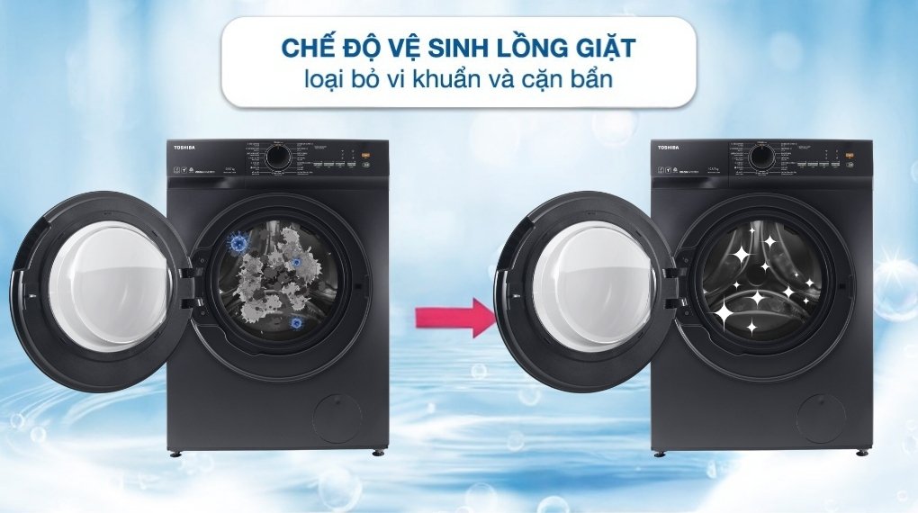 máy giặt sấy toshiba inverter giặt 10.5 kg - sấy 7 kg twd-t21bu115uwv(mg)