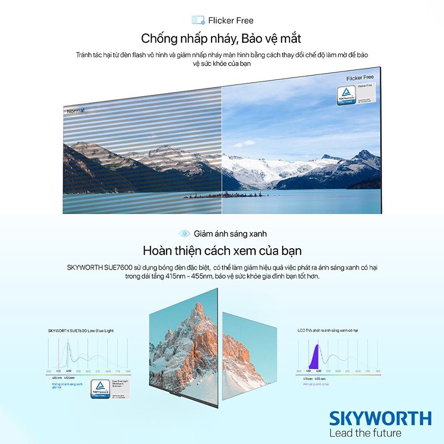 smart tivi 4k skyworth 65sue7600 65 inch google tv