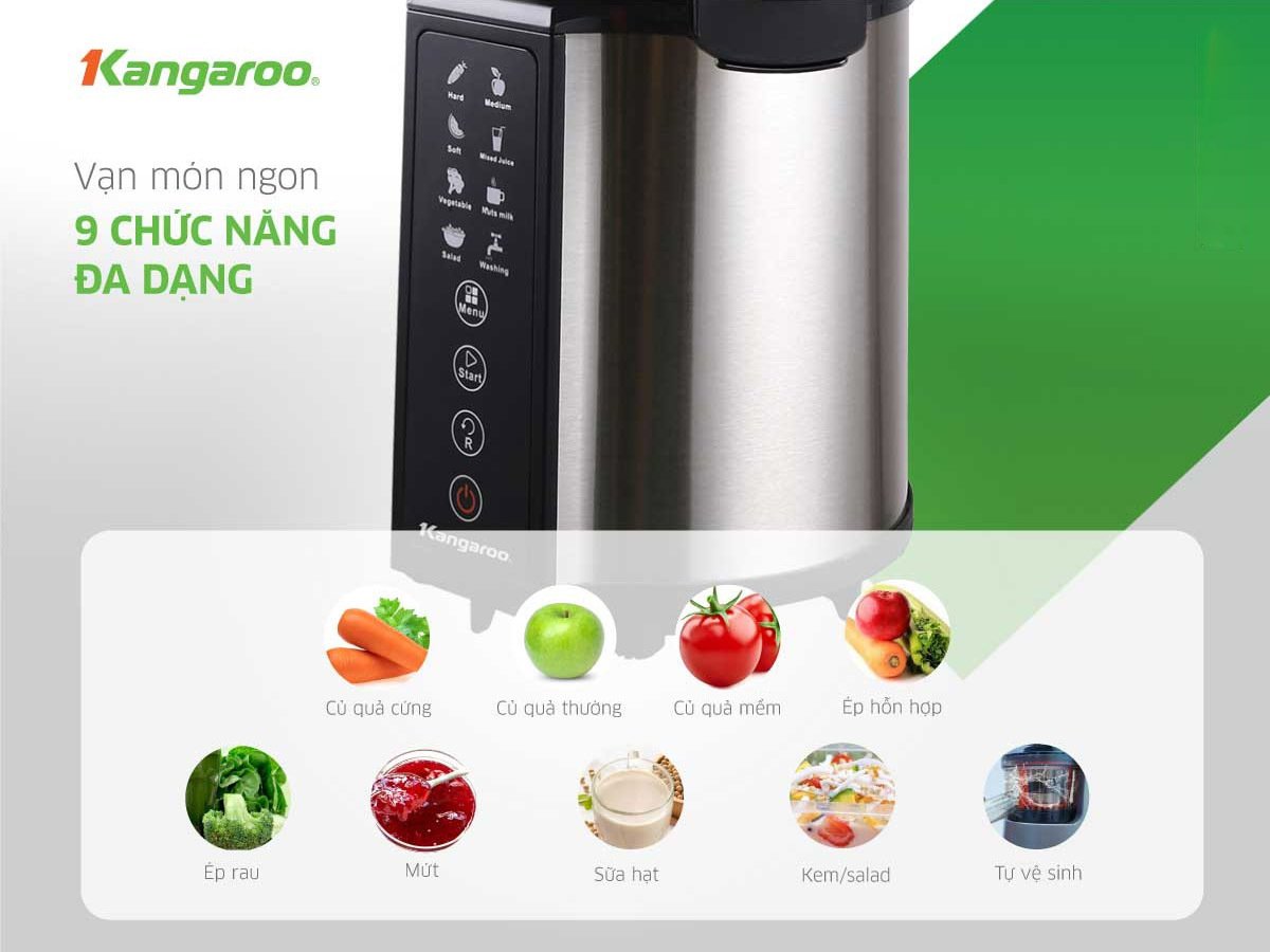 máy ép chậm kangaroo kg200sjd2