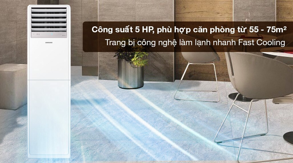 máy lạnh tủ đứng samsung inverter 5 hp ac048bnpdkc/tc 3 pha