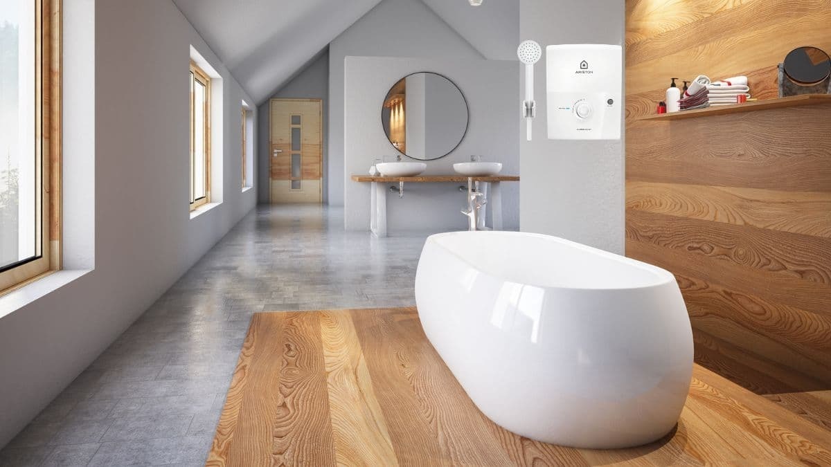 máy nước nóng trực tiếp ariston aures easy 3.5 ko bơm