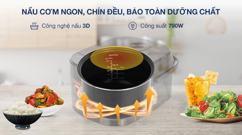 nồi cơm điện tử sharp 1.8 lít ks-com194ev-bk