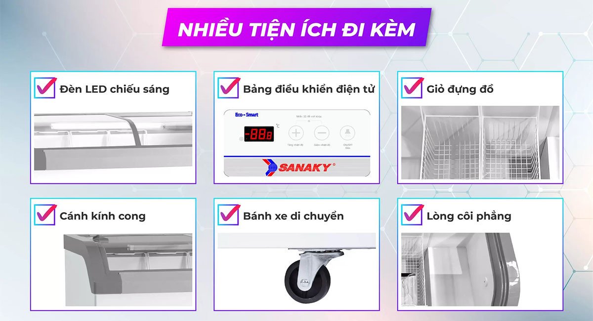 tủ đông sanaky 500 lít vh-888ka