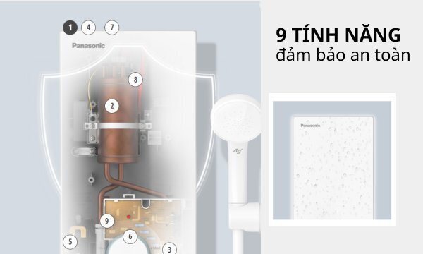 máy nước nóng trực tiếp panasonic dh-3vp1vw
