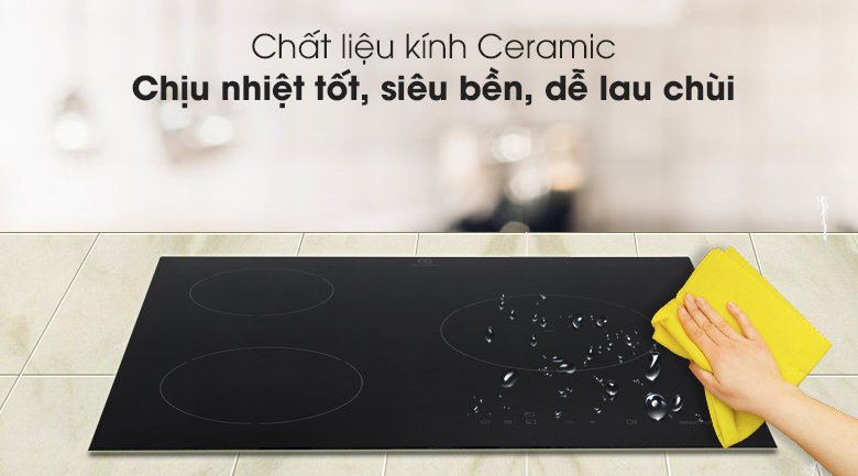 bếp từ 3 vùng nấu lắp âm electrolux e6203iok