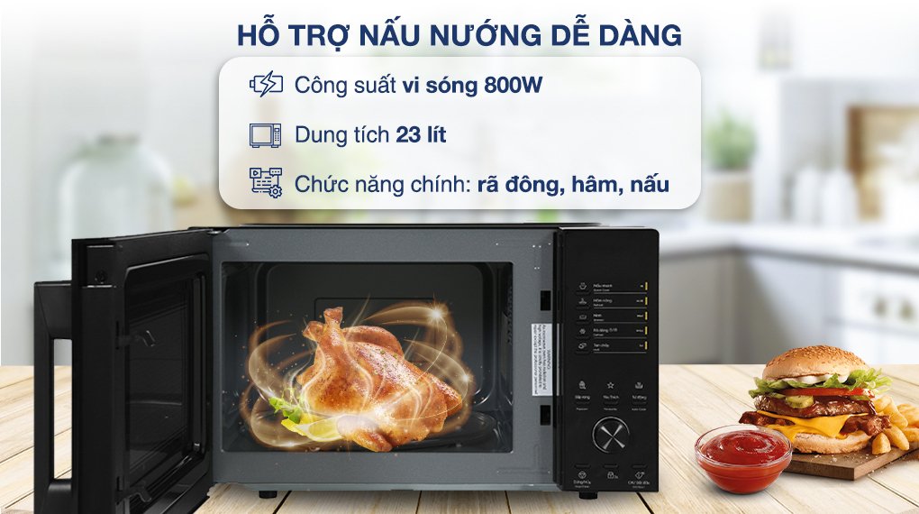 lò vi sóng electrolux emm23d22b 23 lít