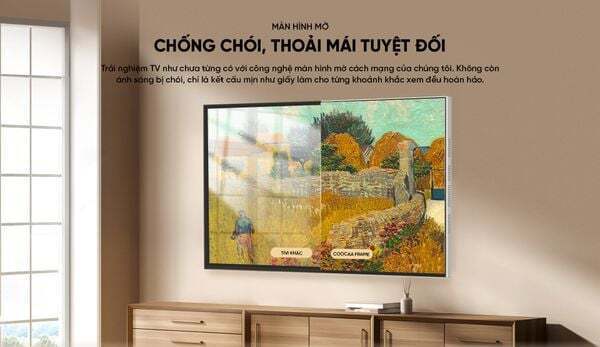 google tivi khung tranh coocaa 55ln7000g qled 55inch