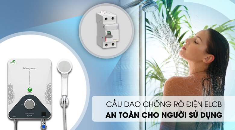 máy nước nóng hồng ngoại kangaroo kg588w 4000w