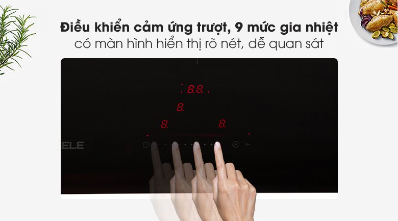 bếp từ 3 vùng nấu lắp âm hafele hc-i773d