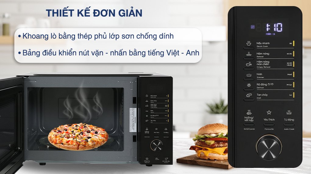 lò vi sóng có nướng electrolux emg23d22b 23 lít