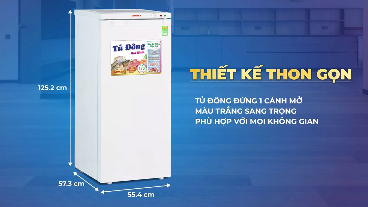 tủ đông sanaky 150 lít vh-180vd