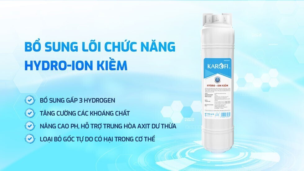 máy lọc nước hydro-ion kiềm karofi kae-s68