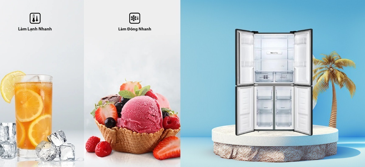 tủ lạnh hisense inverter 427 lít rq519n4ebu