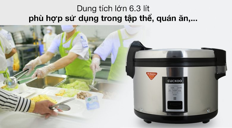 nồi cơm công nghiệp nắp gài cuckoo 6.3 lít cr-3521