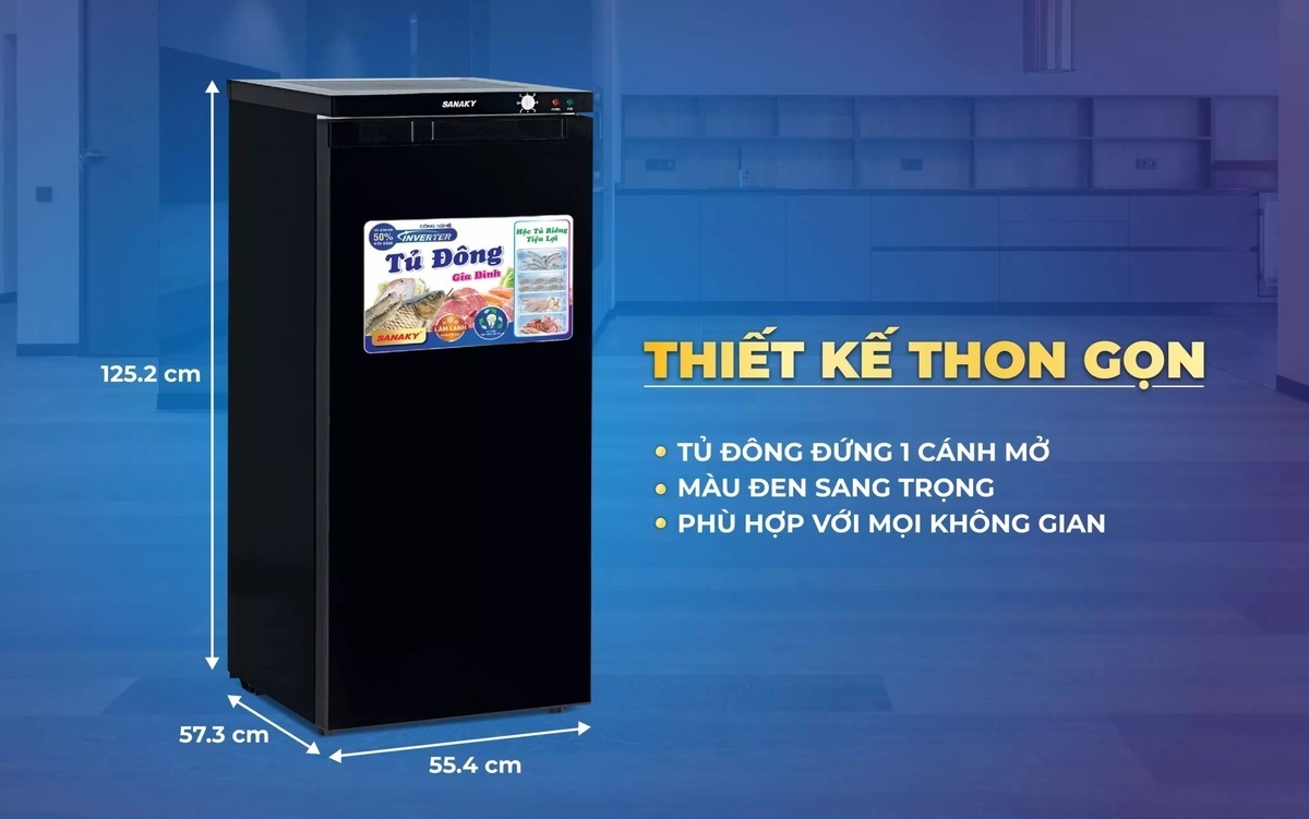 tủ đông đứng sanaky vh-180vd3
